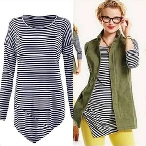 NWOT Cabi Boat Stripe T-Shirt